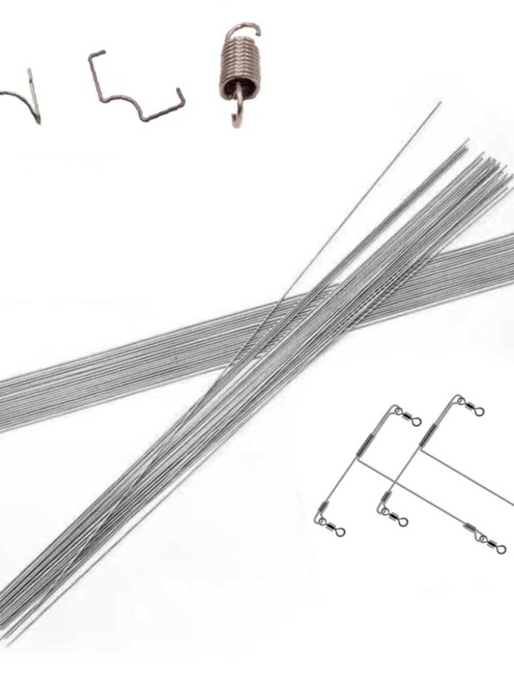 Stainless Steel Spring Wire - Straight Hard Wire 0.8, 1.0, 1.2, 1.6mm - 400mm/25